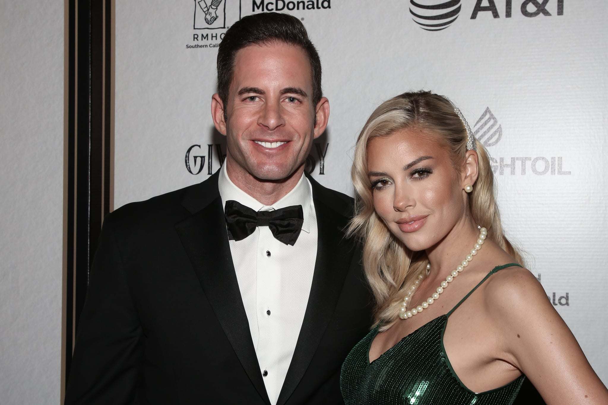 LOS ANGELES, CALIFORNIA - NOVEMBER 07: Reality TV Personalities Tarek El Moussa (L) and Heather Rae Young (R) attend the Give Easy event hosted by Ronald McDonald House Los Angeles at Avalon Hollywood on November 07, 2019 in Los Angeles, California. (Photo by Paul Archuleta/Getty Images)