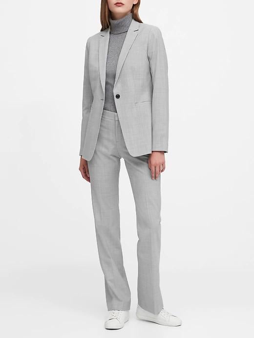 Long and Lean-Fit Washable Wool-Blend Blazer