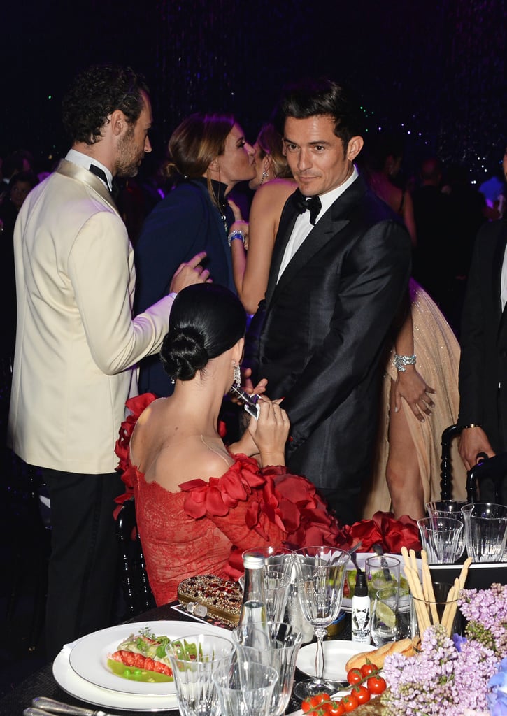 Katy Perry and Orlando Bloom at amfAR Gala in Cannes 2016