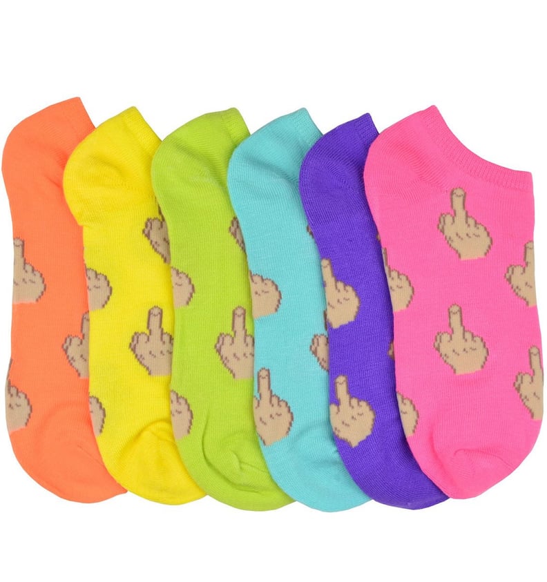 Middle Finger Women's Ankle Socks 6-Pack