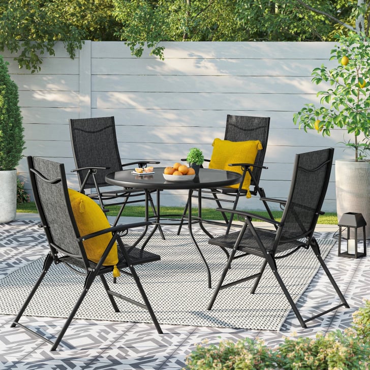 Kingman Sling Folding Patio Dining Set Best Outdoor Furniture at