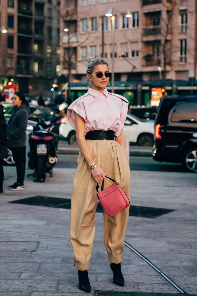 Pull Your Tapered Trousers Over Pointed Knife Boots and Complete With a Short-Sleeved Top