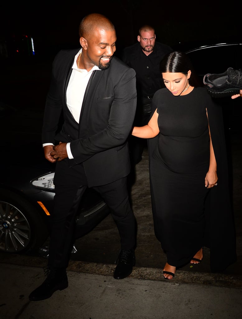 Kim Kardashian and Kanye West Attend a Wedding 2015