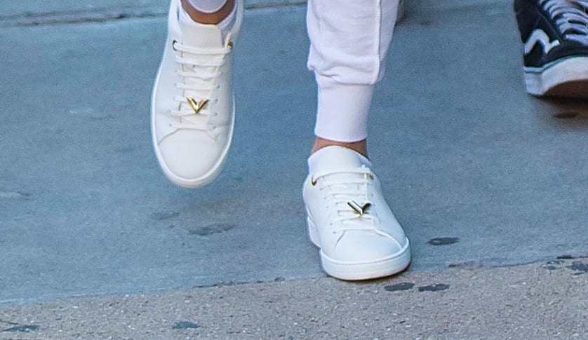 Selena Gomez White Louis Vuitton Sneakers