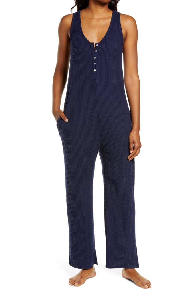 Socialite Waffle Knit Wide Leg Jumpsuit 