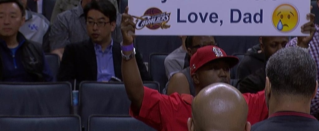 Dad's Sign About Son's Bad Grades at NBA Game