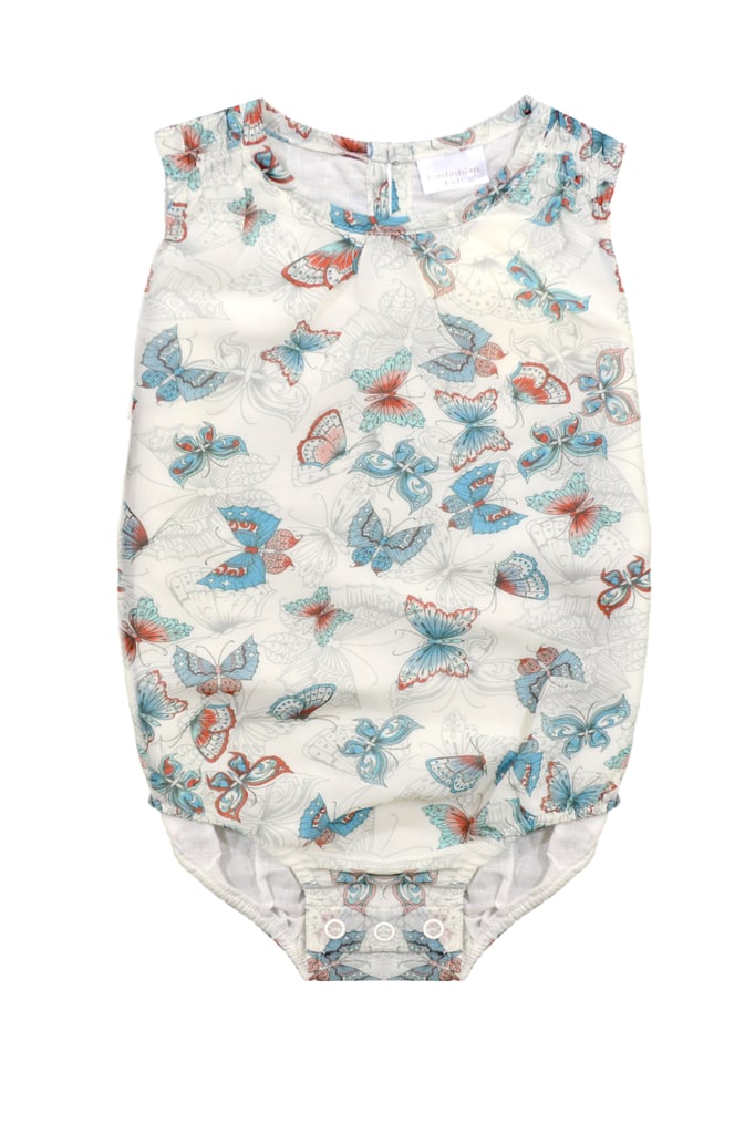 Butterfly-Printed Sleeveless Onesie