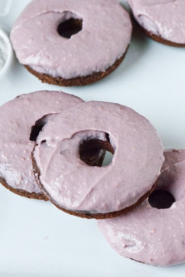 Gluten-Free Chocolate Doughnuts With Berry Frosting