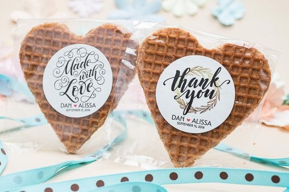 Stroopwafel Wedding Favors