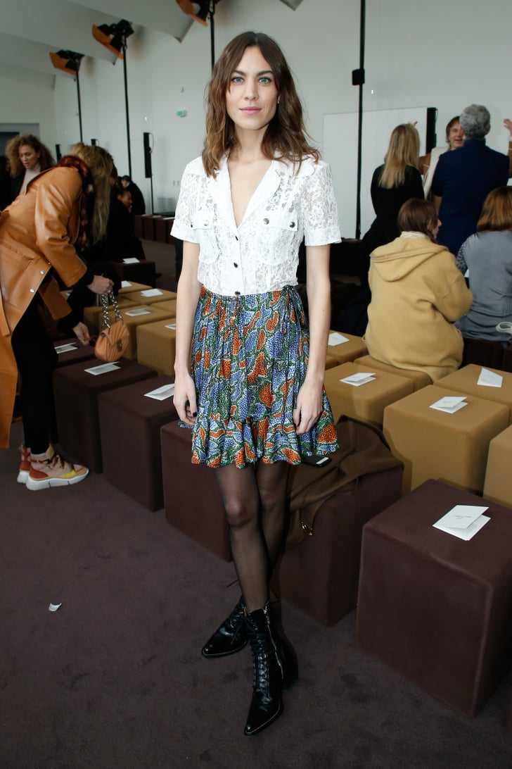 Alexa Chung | Celebrities in the Front Row at Fashion Week Fall 2018 ...