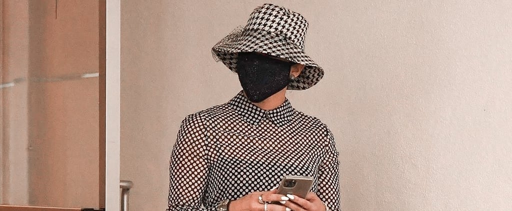 See Jennifer Lopez's Polka-Dot Dress and Houndstooth Net Hat