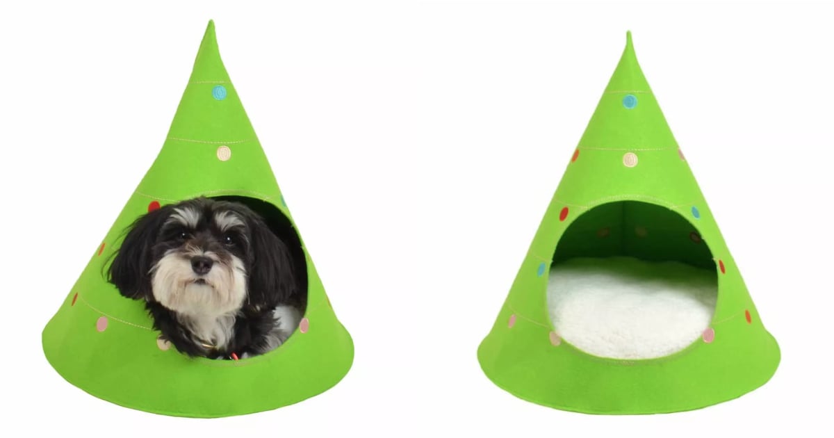Christmas Tree Cave Pet Bed at Target POPSUGAR Pets