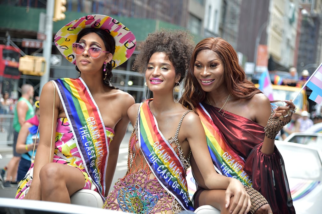 Mj Rodriguez, Indya Moore, and Dominique Jackson at Pride