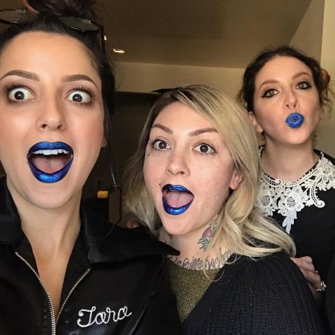 Kat Von D Metallic Blue Lipstick | February 2017