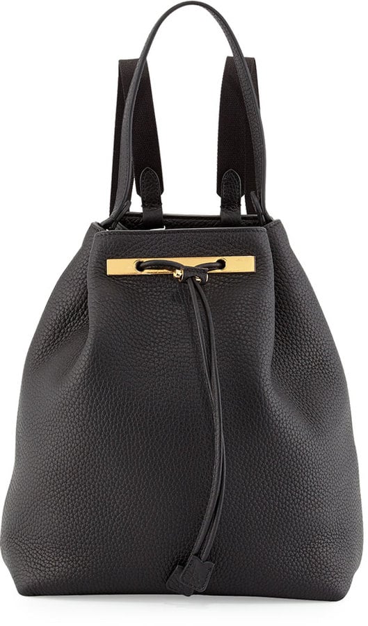 The row leather backpack top