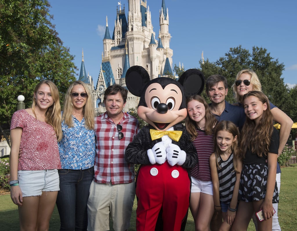 Michael J. Fox and George Stephanopoulos got bonus points for taking their families to Disney World in October 2014.