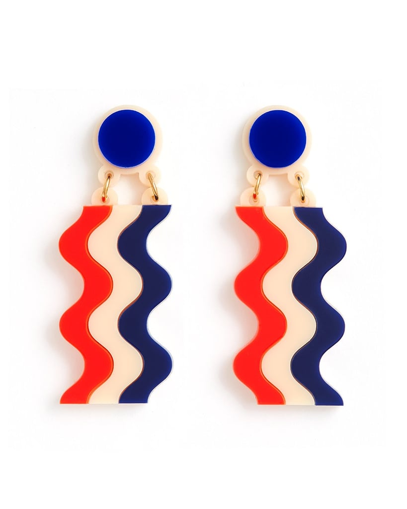 Jennifer Loiselle Wavy National Stripe Earrings