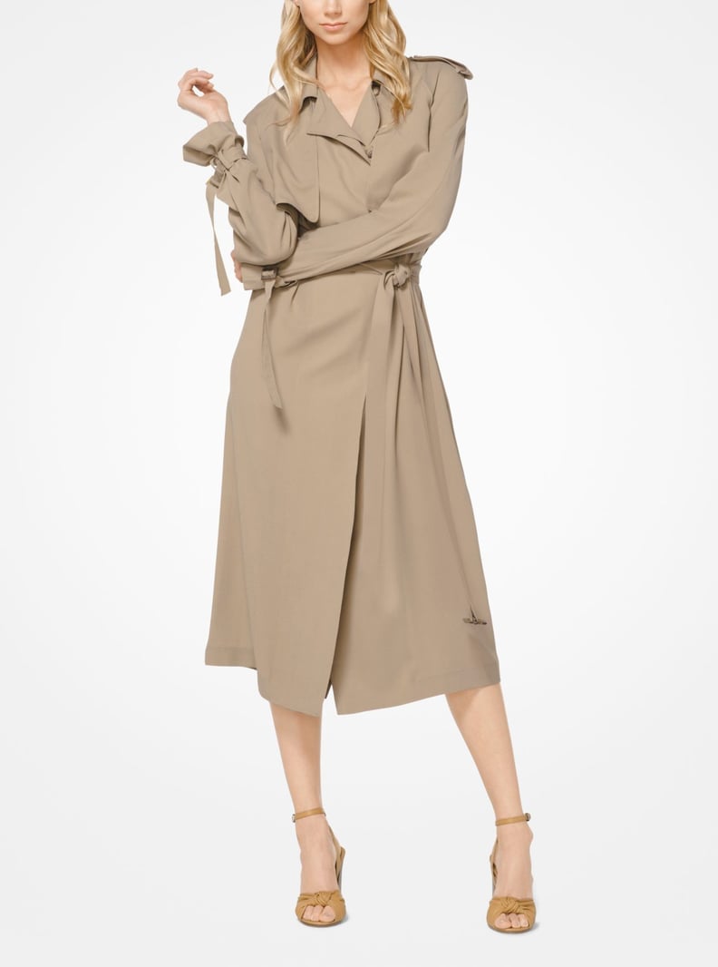 Michael Kors Collection Silk Georgette Trench Dress