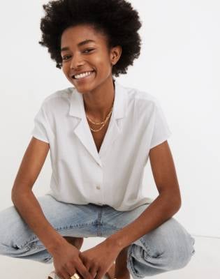 Madewell Cap-Sleeve Camp Shirt