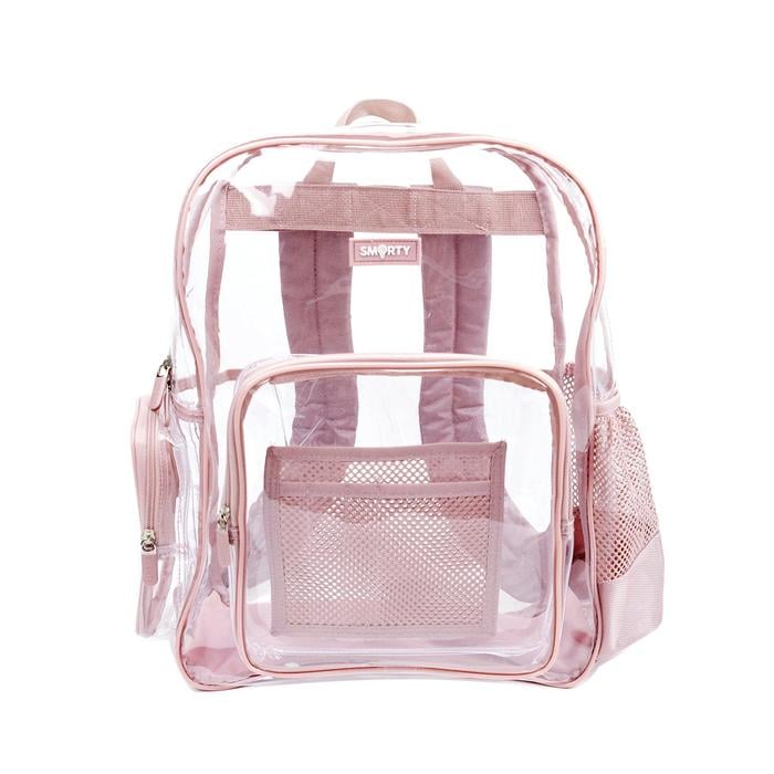 BelugaDesign Glitter Pink Clear Backpack - Kawaii Cute School Supplies for Girls & Women