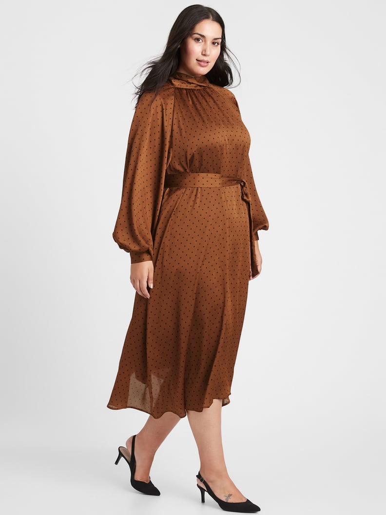 Banana Republic Crinkle Midi Dress