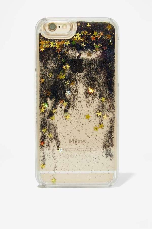 Factory Skinnydip London Fairy Dust iPhone 6 Case - Black Glitter ($17, originally $28)