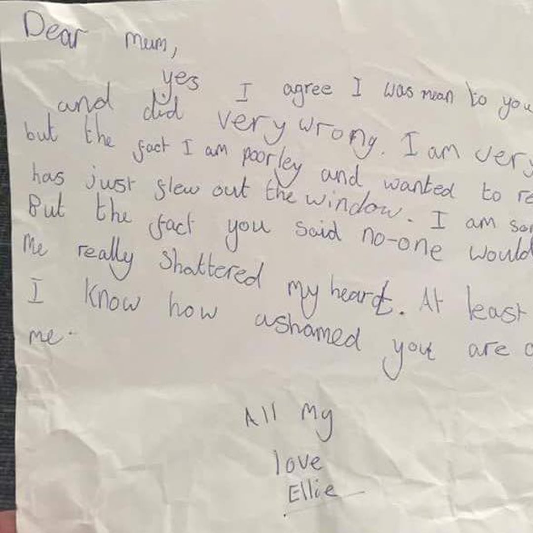 Kid s Letter to Mom Made Her Feel Guilty Kid s Letter to Mom Made Her Feel Guilty