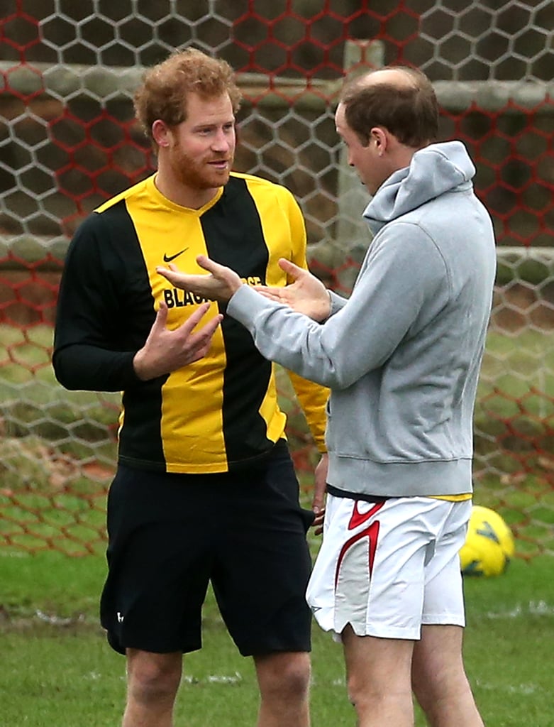 Pictures of Prince William and Prince Harry Playing Sports