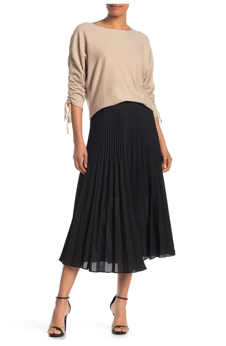A Flattering Skirt: Max Studio Pleated Midi Skirt