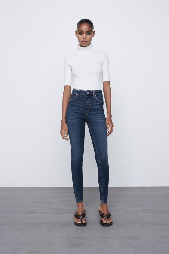 Zara Vintage Hi-Rise Skinny Jeans | Skinny Jeans Not in Style? Tell That to These Sophisticated Outfit Ideas | POPSUGAR Fashion Photo 14