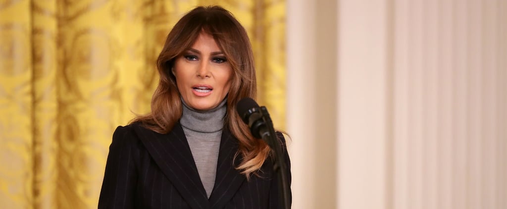 Melania Trump's Gray Turtleneck Sweater