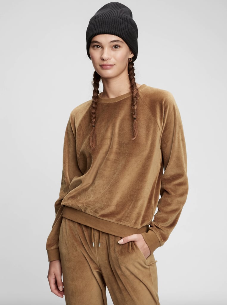 Gap Velour Crewneck Sweatshirt