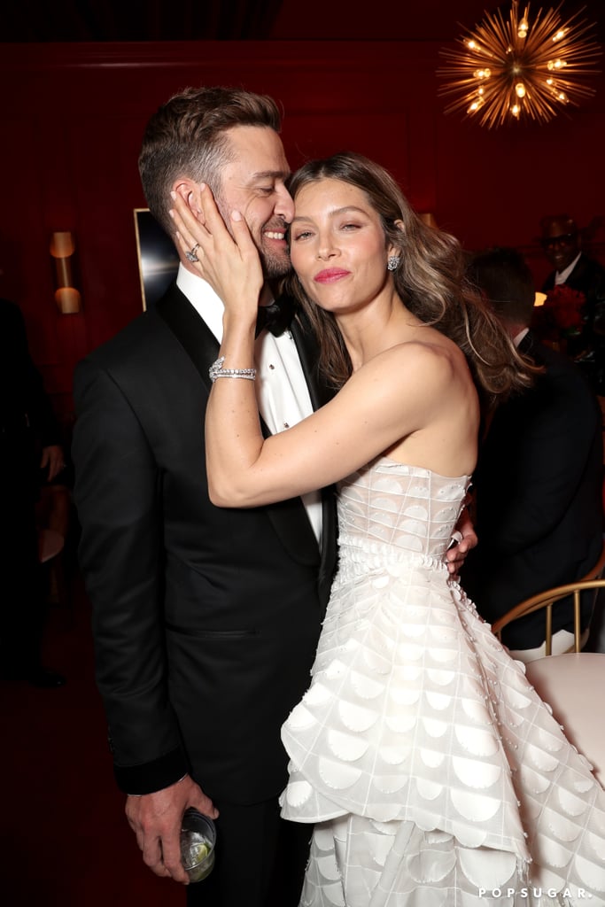 Justin Timberlake and Jessica Biel at the 2018 Emmys