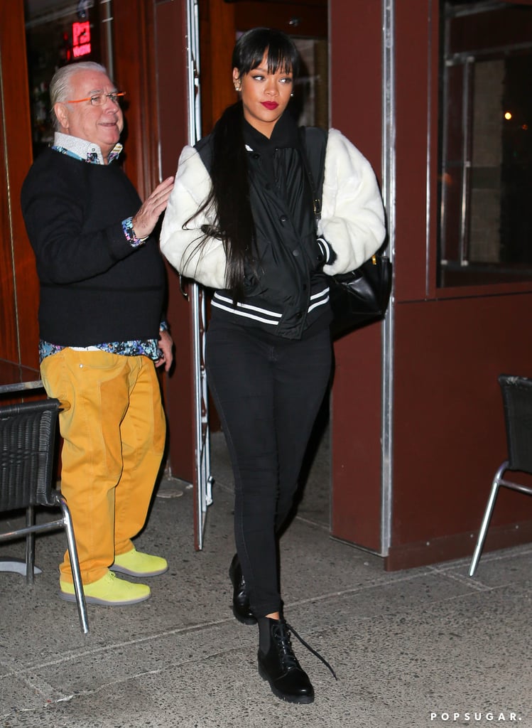 Rihanna grabbed dinner in NYC on Monday night.