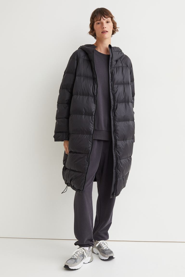 A Long Puffer: H&M Knee-Length Down Jacket