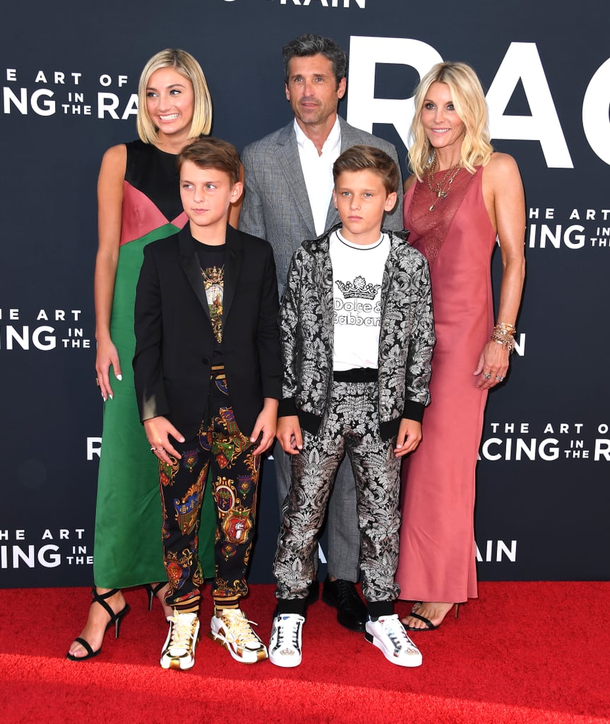 Patrick Dempsey Family at Racing in the Rain Premiere Photos