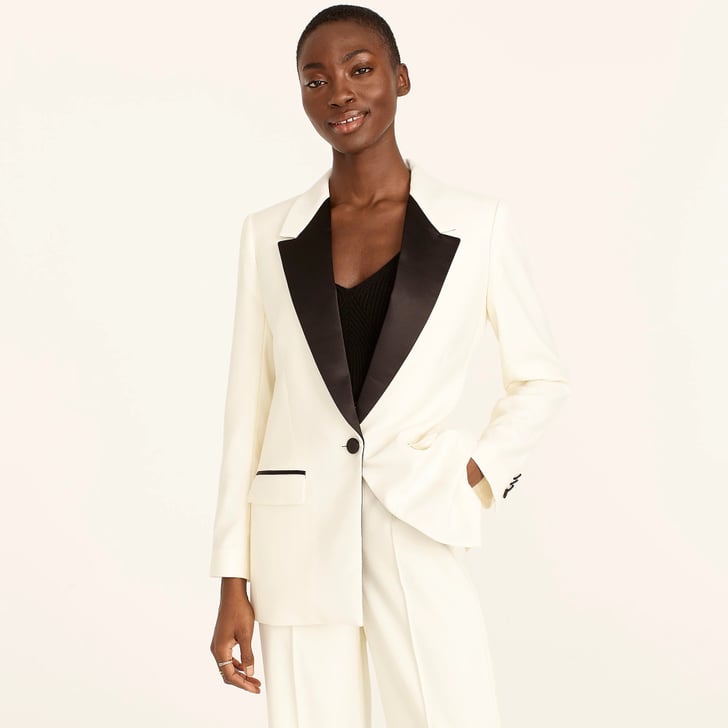 J crew tuxedo blazer womens discount