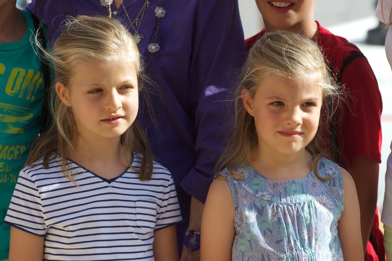 Princess Leonor and Infanta Sofía in 2013