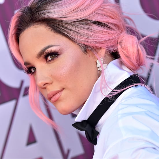 Halsey Red Space Buns Hairstyle 2019