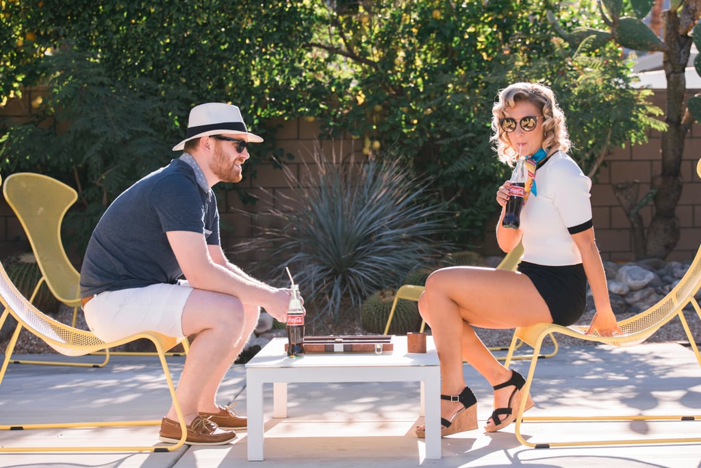 Retro Palm Springs Engagement Photos