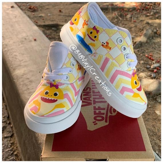 vans baby shark shoes