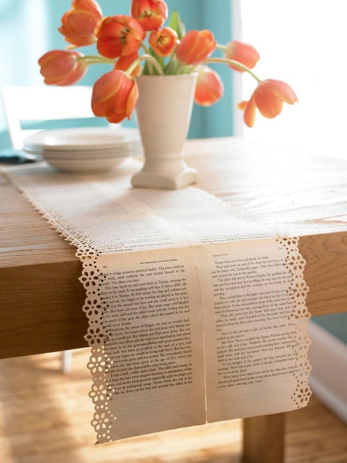 Book Page Table Runners