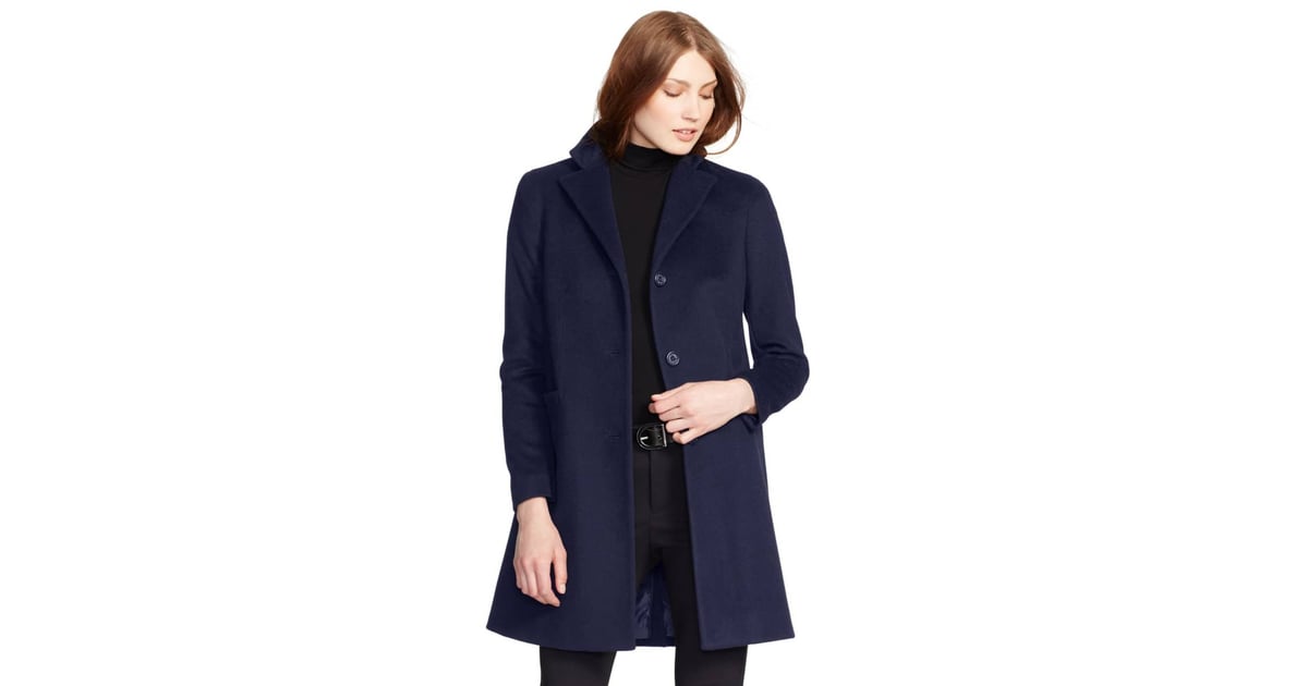 wool blend reefer coat lauren ralph lauren