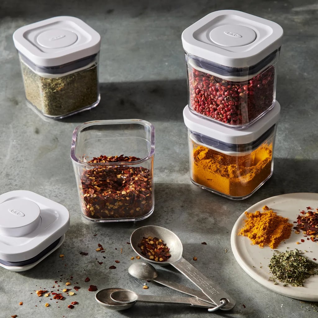 Stackable Spice Jars: Oxo 4-Piece Mini Pop Container Set