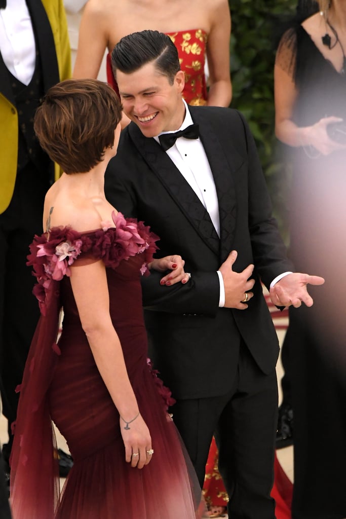 Scarlett Johansson and Colin Jost at 2018 Met Gala Photos
