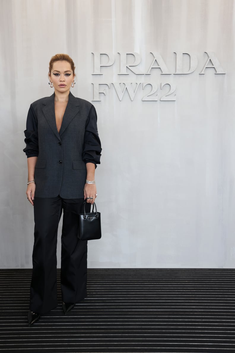 Rita Ora Attends Prada's Fall 2022 Womenswear Fashion Show