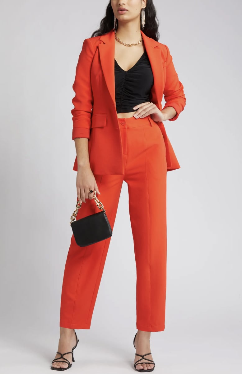 What to Wear in NYC: Red Suit