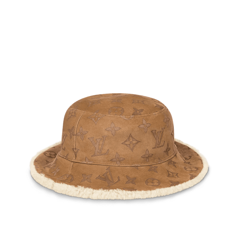 Louis Vuitton Bucket Hat Monogram LV Leather Monogram Bucket Hat