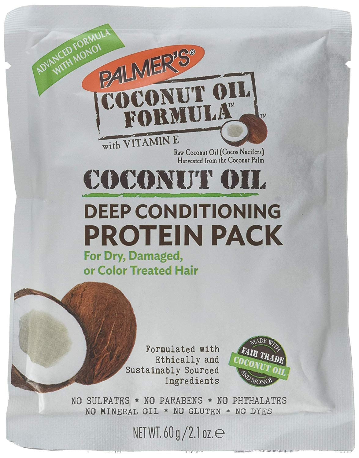パーマーのヤシ油の深いエアコンのタンパク質のパック's Coconut Oil Deep Conditioning Protein Pack