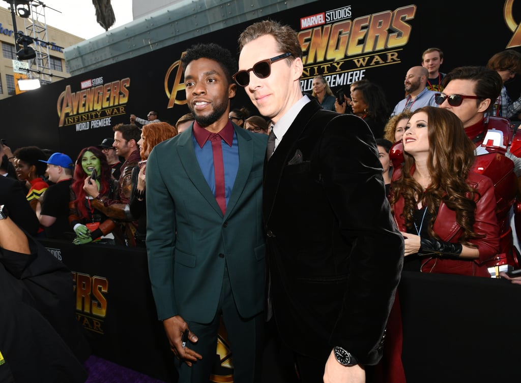 Pictured: Chadwick Boseman and Benedict Cumberbatch